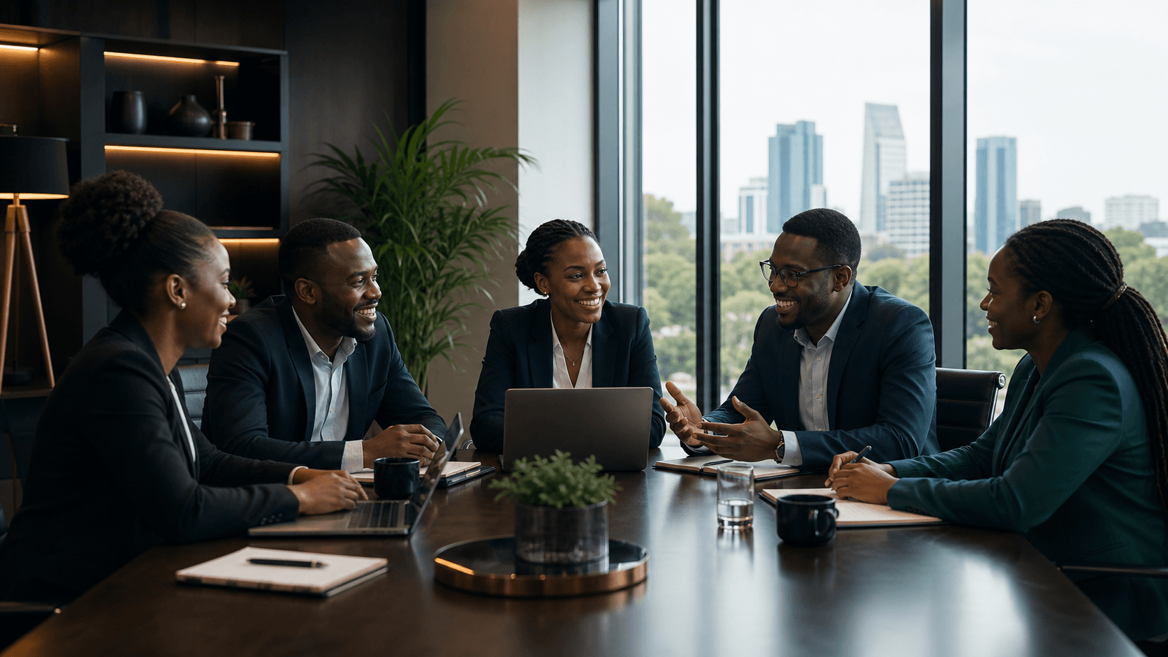 African technology leadership team in conversation